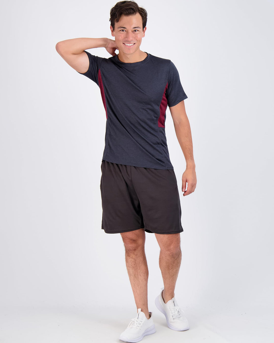 5 Pack Men’s Active Quick Dri Dry Fit Crew Neck T Shirts Athletic Running Gym Workout Short Sleeve Tee Tops Camisas Para Hombres Summer