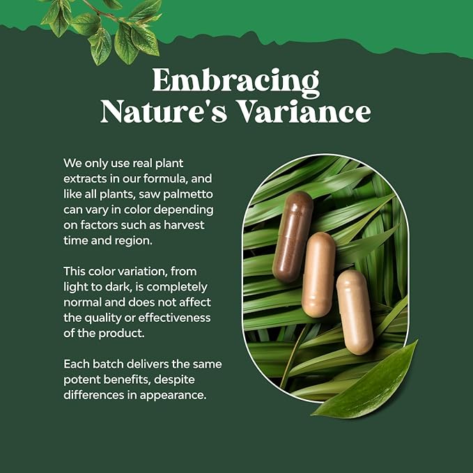 Extra Strength Saw Palmetto Extract - Advanced Herbal Complex for Hair Health and Urinary Support with Plant Sterols & Flavonoids - Potent Herbal Supplement with 500mg per Serving - 200 Capsules