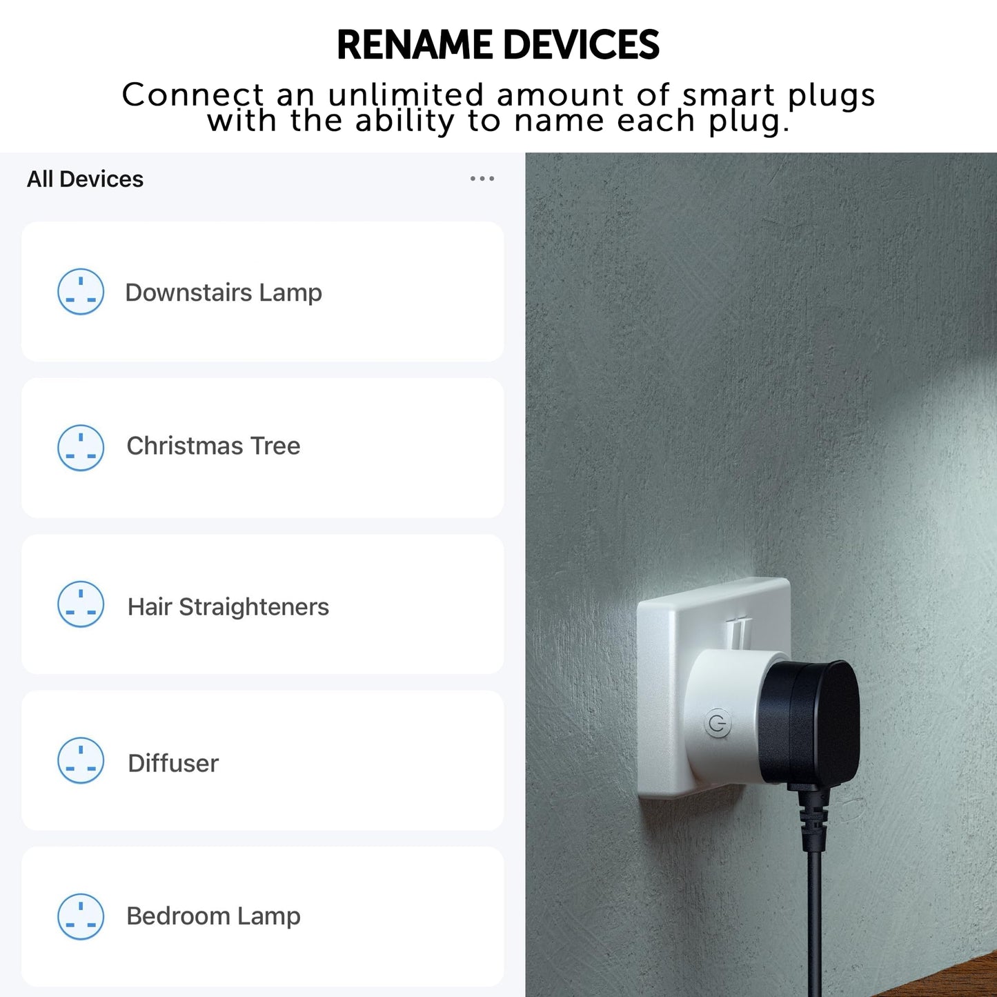 Defender Smart Plug WiFi - Alexa & Google Home Compatible Wireless Voice Controlled Outlet - Remote Control Timer Socket for Home Automation - Smart Wifi Socket