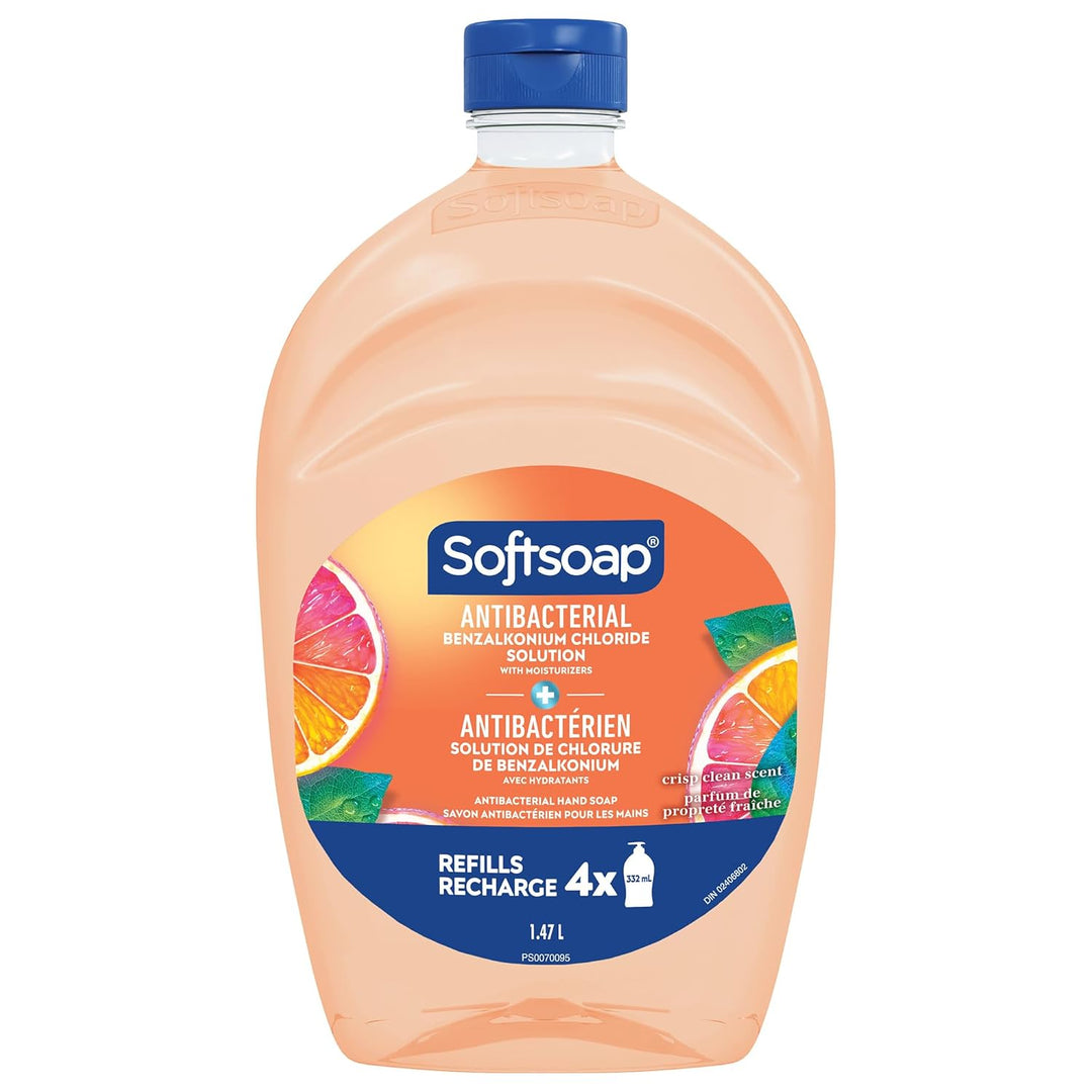 Antibacterial Soap Refill 50 Oz | Crisp Clean Scent | Pack of 2