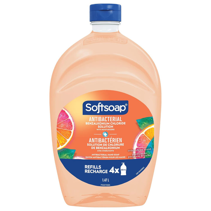 Antibacterial Soap Refill 50 Oz | Crisp Clean Scent | Pack of 2