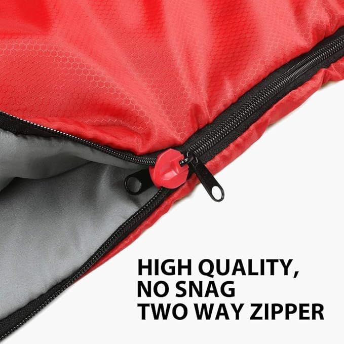 Gold Armour Sleeping Bags for Adults Cold Weather & Warm - Backpacking Camping Sleeping Bag for Kids 10-12, Girls, Boys - Lightweight Compact Camping Essentials Gear Accessories, Left Zipper