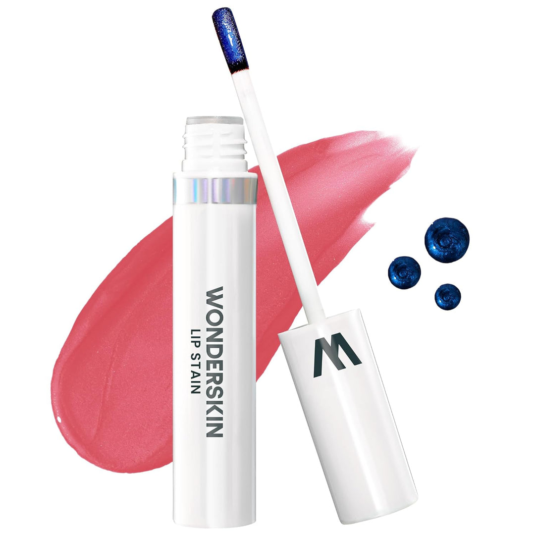Wonderskin Wonder Blading Lip Stain Masque | Waterproof Pink Tint, Matte Finish