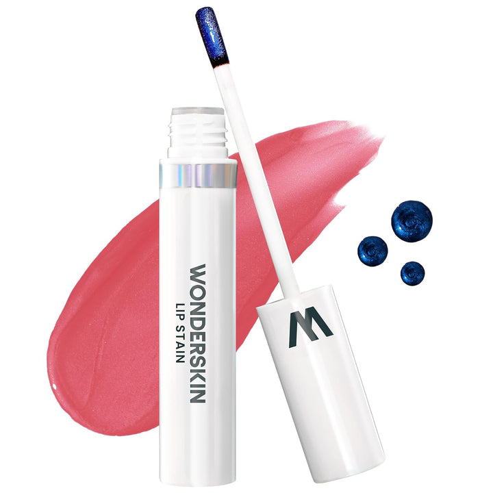 Wonderskin Wonder Blading Lip Stain Masque | Waterproof Pink Tint, Matte Finish