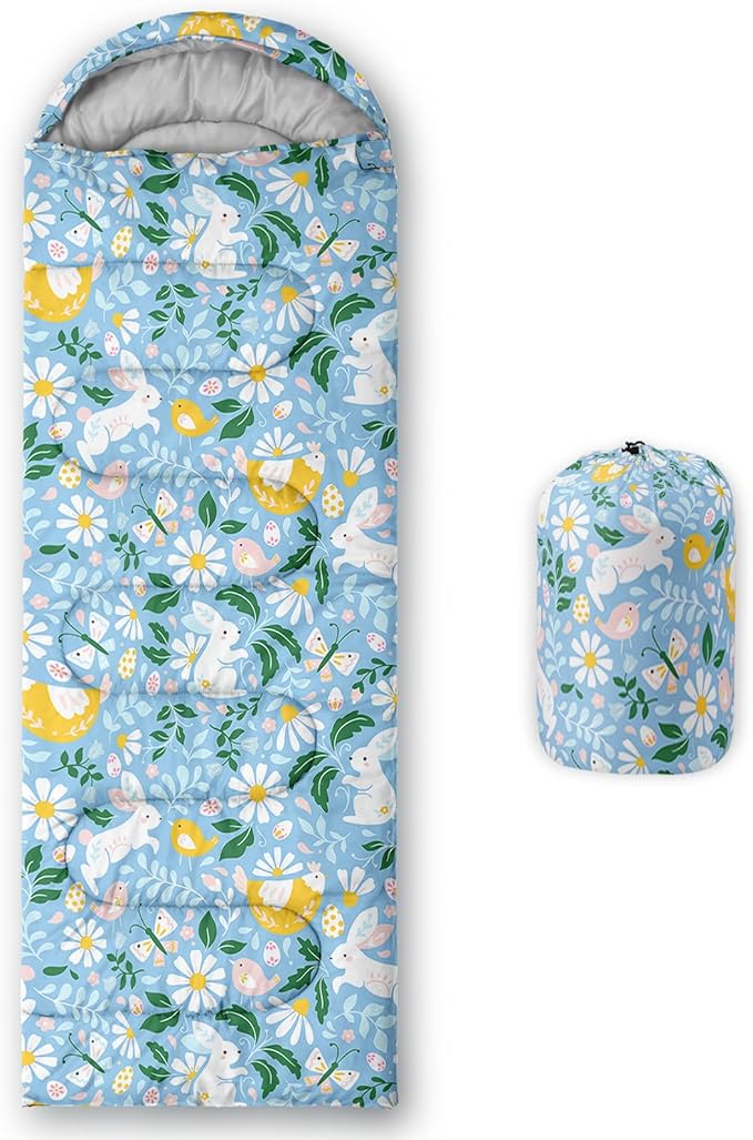 AILONEN Boys Sports Camping Sleeping Bags,Lightweight & Waterproof,3 Season Warm & Cool Weather,Black Player Basketball Sleeping Bags for Kids Adults,Travelling,Outdoors