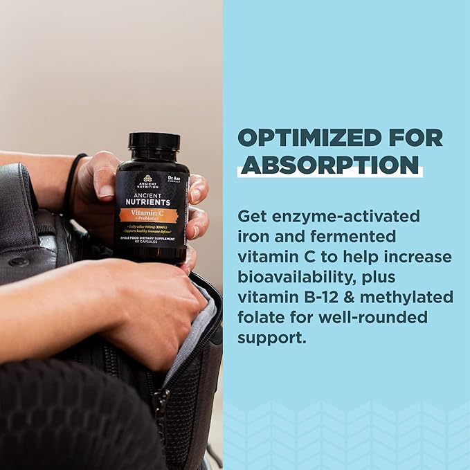 Ancient Nutrition Zinc 30 Count + Vitamin C (60 Count)