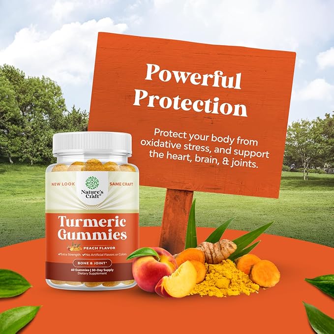 Turmeric Curcumin Immune Support Gummies - Immune Booster Turmeric Gummies for Joint Support and Advanced Skin Care - with Black Pepper Joint Supplement Gummy Vitamins with Curcumin Powder