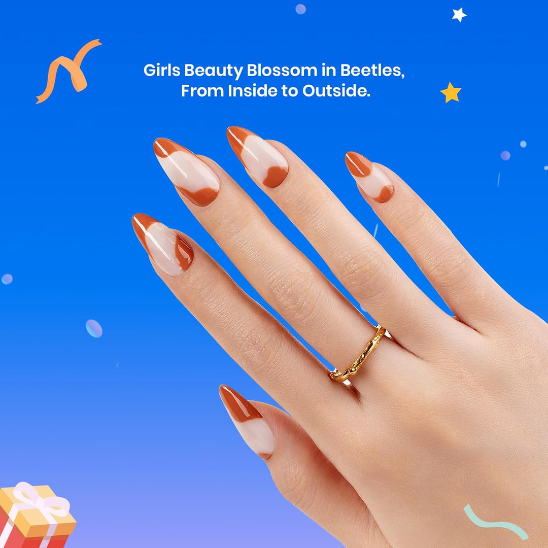Beetles Gel Nail Polish Set | 3PCS 15ML | Long-Lasting Shine & Marble Effect