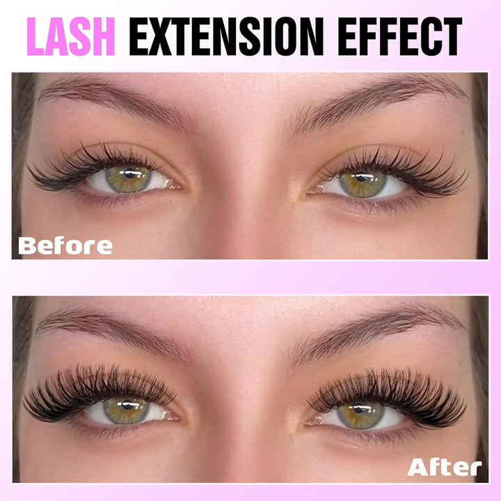 80D Mink Lash Clusters | 240pcs Individual Eyelash Extensions 10-20mm