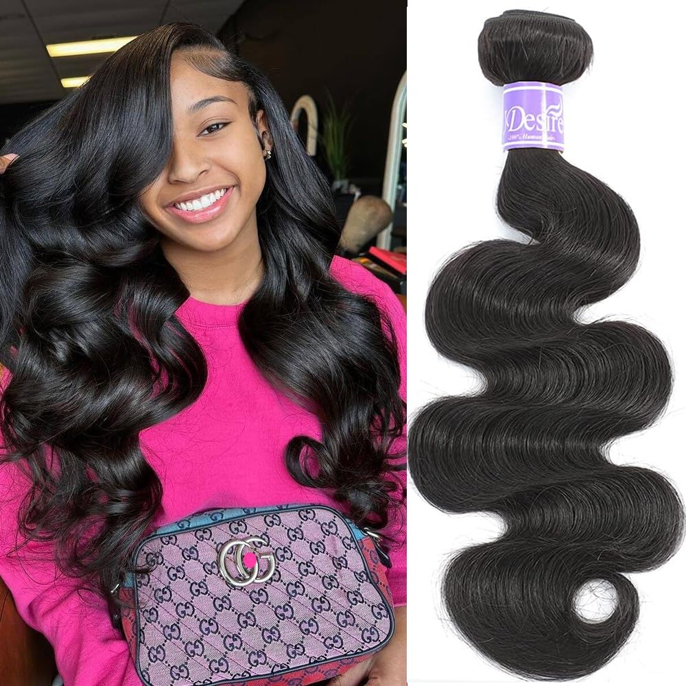 Udesire Brazilian Body Wave One Bundle 20 Inch Brazilian Virgin Human Hair 100% Unprocessed Brazilian Body Wave Weave Human Hair