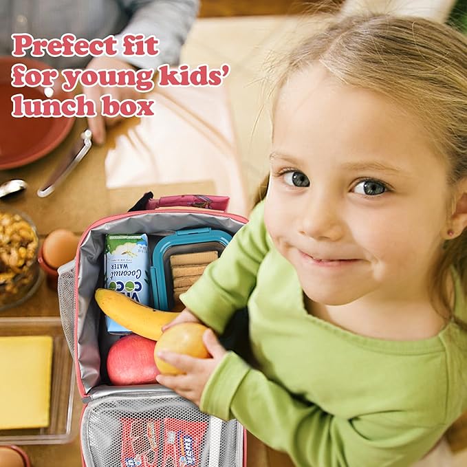 Lunch Box Kids,Premium Insulated Lunch Bag for Girls Boys,Soft Bag Mini Cooler Back to School Thermal Reusable Lunch Bag for Work School Picnic (Star Rainbow)