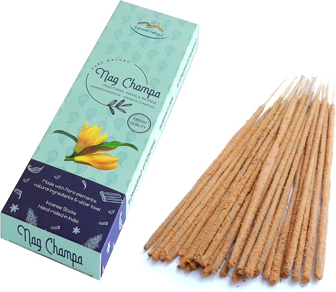Nag Champa Incense Sticks - Traditional Handcrafted Masala Incense - 42 to 50 Sticks Approx.