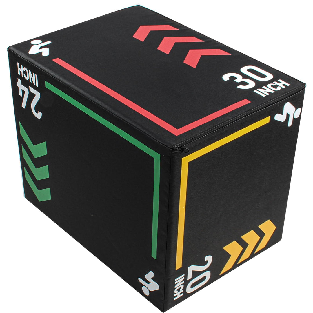 Proofgold 3-in-1 Dense Foam Plyometric Jump Box,Size:30"x24"x20",Stable Non-Slip Multi-Use Box Jumps for Home Gym,Exercise Foam Plyo Box for Box Jump Training Exercise