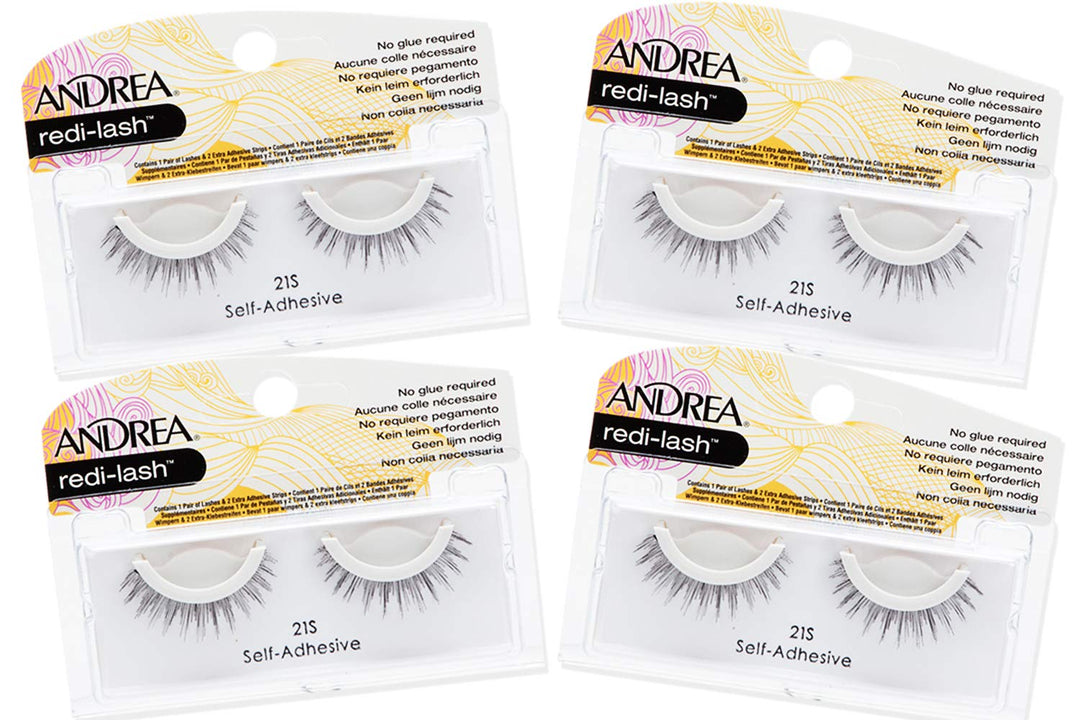 Andrea Redi-Lash Self-Adhesive False Lashes 21S, 4 pack