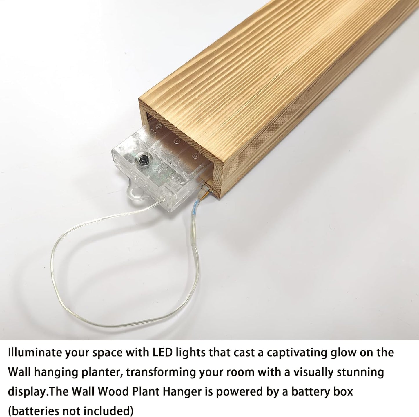 Artificial Eucalyptus with LED Lights Wall Planters Rustic Wall Decor with Lights Wall Sconces Fake Vines for Room Decor Home Bedroom Living Room Bathroom Hanging Vase for Dried Flowers Faux Plants