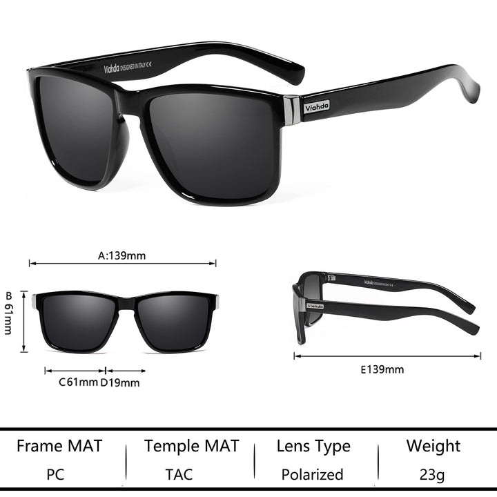 VIAHDA Polarized Sports Sunglasses for Man Cycling Running Fishing Golf Sun glasses Women HD6009