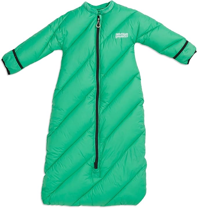 Big Mo 40° Kids Sleeping Bag (Ages 18-36m). The Coziest, Funnest Camping Sleeping Bag for Kids with Adjustable Cuffs.