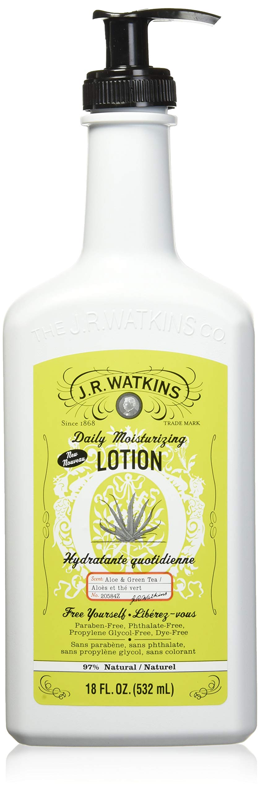 Atkins Jr Watkins Aloe And Green Tea Daily Moisturizing Lotion, 18 Ounce