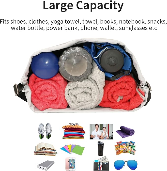 Waterproof Drawstring Bag, Gym Bag Sackpack Sports Beach Backpack for Men Women