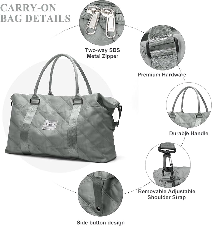Travel Duffel Bag,Sports Tote Gym Bag,Shoulder Weekender Overnight Bag for Women