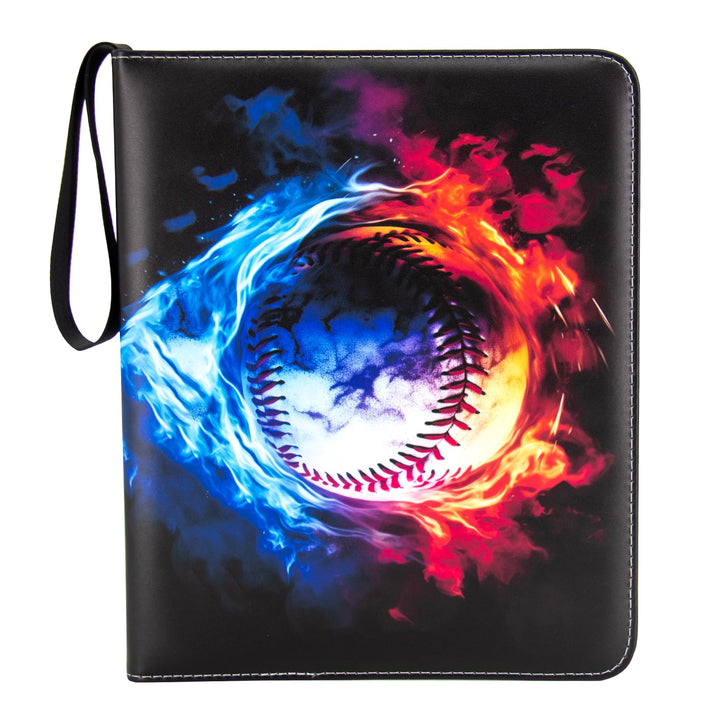 MaoKea Card Binder For Card 4-Pocket Sleeves with 440 Cards Holder,Game Collection Binder Card Holder Of Fit for TCGcard album,game card Yugioh Trading Sports Cards (9 Pocket Baseball 2)