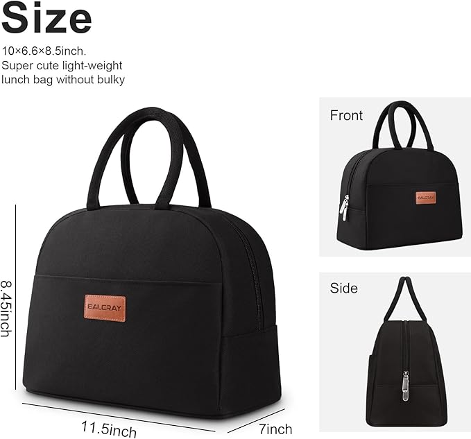 BALORAY Lunch Bag for Women Men Insulated Lunch Box for Adult Reusable Lunch Tote Bag for Work, Picnic or Travel