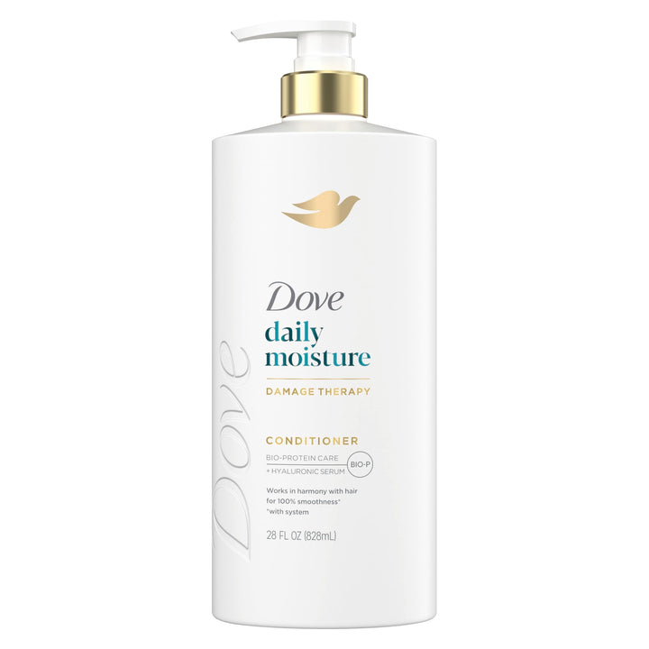 Dove Conditioner Daily Moisture for Dry Hair with Bio-Protein Care Technology and Hyaluronic Serum 28 Fl Oz