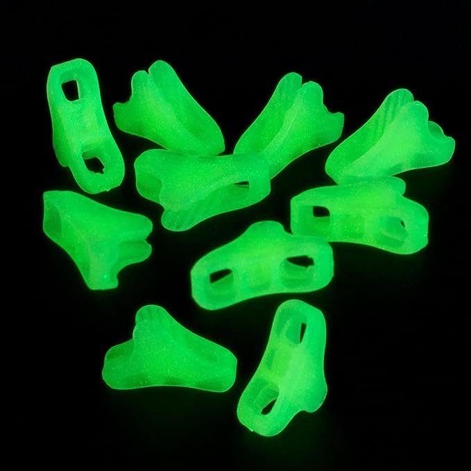 30 Pack Ultralight Fluorescent Guyline Tensioners Tent Rope Tighteners Guy Lines Cord Rope Adjuster for Outdoor Camping Hiking Tarp Canopy Shelter