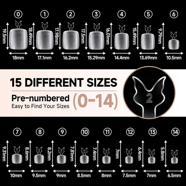 504Pcs Matte Soft Gel Toe Nail Tips | Full Cover for DIY Nail Extensions