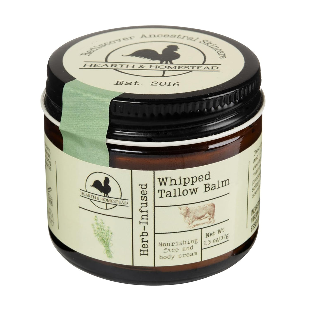 Handmade Coffee Vanilla Whipped Tallow Balm | Organic Body Butter - 1.3 Oz