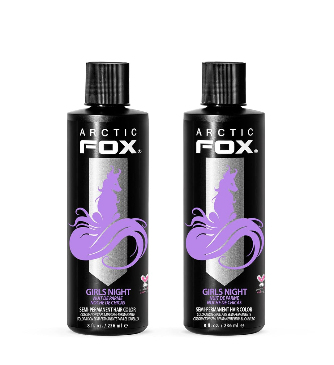 ARCTIC FOX Frose Vegan Semi-Permanent Hair Color Dye | 4 Fl Oz | Pack of 2