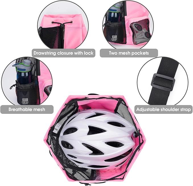 WANDF Swim Bag Mesh Drawstring Backpack with Wet Pocket for Swimming, Gym, and Workout Gear