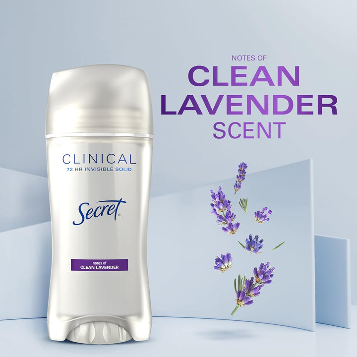 Secret Clinical Strength Antiperspirant | 72Hr Sweat & Odor Protection | For Women