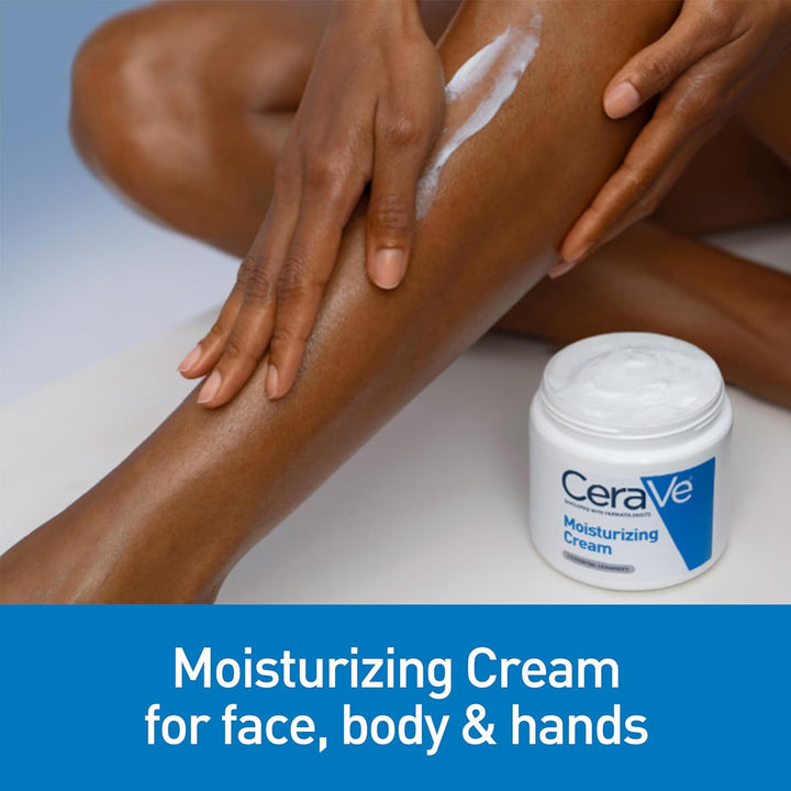 CeraVe Moisturizing Cream | Daily Body & Face Moisturizer for Dry Skin – 19 Oz