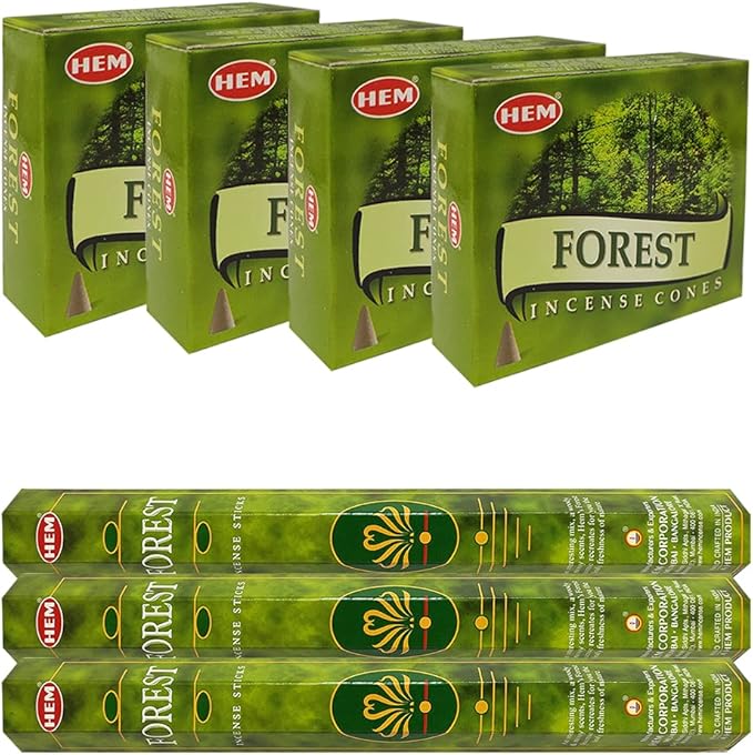 Forest Incense sticks and cone incense holder variety pack bundle insence insense insienso