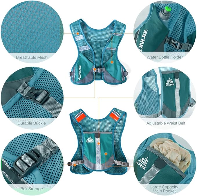 AONIJIE Marathon Running Vest Pack Water Hydration Backpack Outdoor Sport Bag Cycling Camping Climbing Rucksack