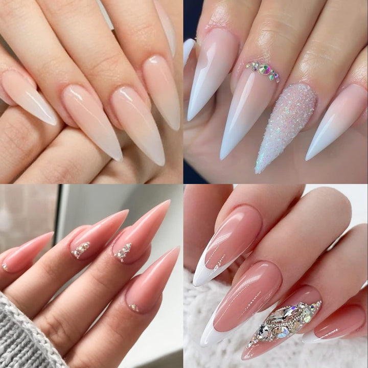 504Pcs Matte Soft Gel Toe Nail Tips | Full Cover for DIY Nail Extensions