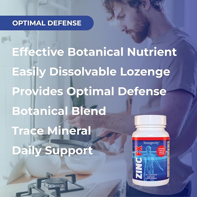 Youngevity Zinc Fx - Zinc + Trace Minerals + Elderberry + Astragalus - Immune Support Chewable - Highly Absorbable - Delicious - 30 Count (Pack of 1)