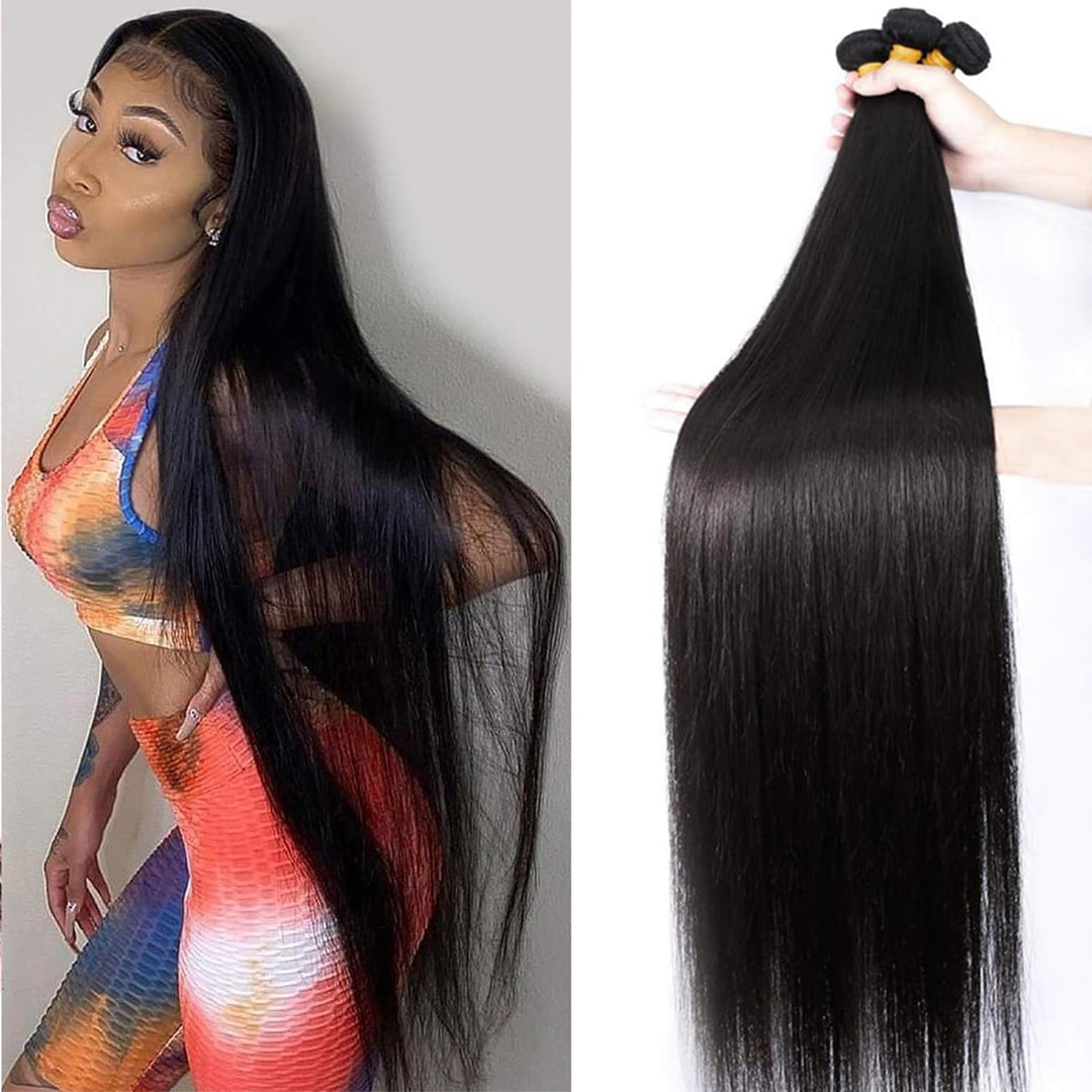 12A Straight Bundles Human Hair 24'' 24'' 24'' 300G Brazilian Straight Human Hair Bundles 100% Unprocessed Virgin Brazilian Hair