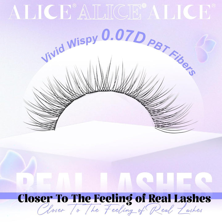 ALICE DIY Natural Lash Clusters | Wispy Anime Cat Eye | 10-16mm, 144 Pcs