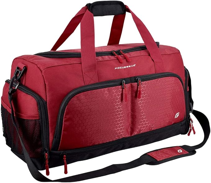 Ultimate Gym Bag 2.0: The Durable Crowdsource Designed Duffel Bag with 10 Optimal Compartments Including Water Resistant Pouch