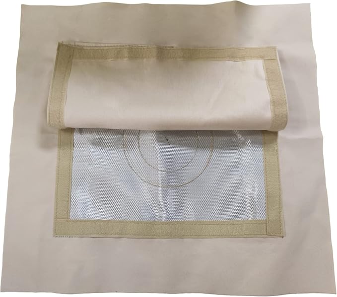 DANCHEL OUTDOOR Stove Jack Kit for Tent with Rain Flap Cover for Dia. 4''/5.85'', Fire Resistant Wood Stove Hole for Canvas Tent Hot Tent Chimney, Side Wall A/C 4 Season