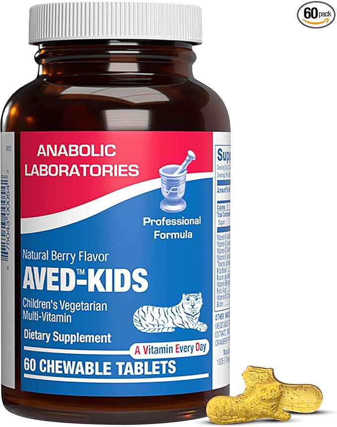 25-in-1 Kids Chewable Multivitamin - Clinically Formulated Kids Multivitamin with Iron Magnesium Vitamins A B Complex C D E Antioxidant Rich Fruit Extracts & More - Made in The USA - 1 Month Supply