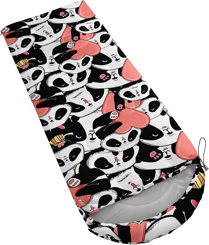 AILONEN Cartoon Fox Camping Sleeping Bag for Boys Girls Adults,Lightweight & Waterproof,3 Season Warm & Cold Weather,Portable,Kawaii Fox Printed Sleeping Bag,Traveling,Camping,Hiking