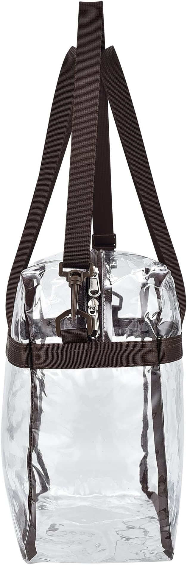 USPECLARE Clear Tote Stadium Approved, Security Travel & Gym Clear Bag for Work Sports Games Concerts