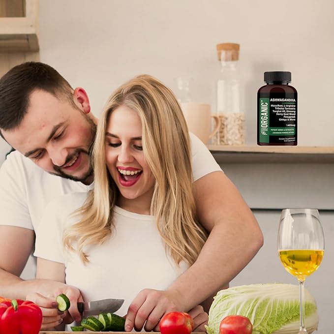 Ashwagandha + Maca Root Complex 1600mg - 120 Capsules - Supports Energy, Stress Response & Immune Health - Third-Party Tested, Vegan, Non-GMO, Gluten Free