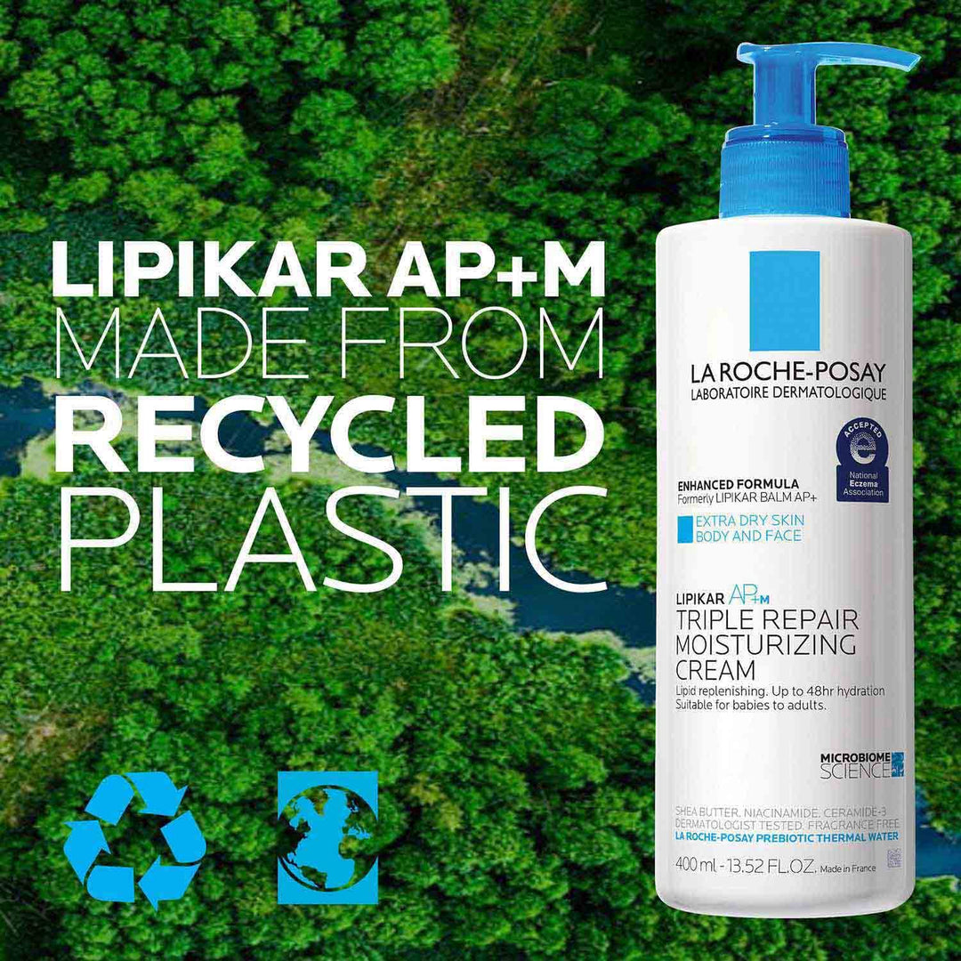 La Roche-Posay Lipikar AP+ Moisturizing Cream – Face & Body Lotion For Dry Skin | Shea Butter & Niacinamide
