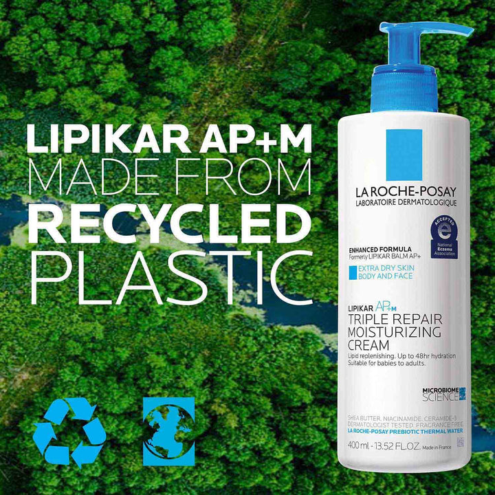 La Roche-Posay Lipikar AP+ Moisturizing Cream – Face & Body Lotion For Dry Skin | Shea Butter & Niacinamide
