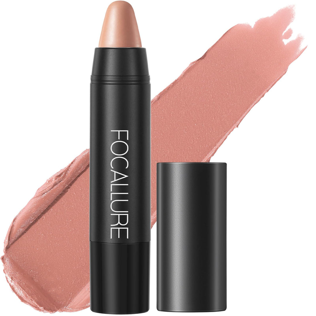FOCALLURE Ultra Chic Matte Lipstick,Rich Vitamin E Lip Crayon,Lightweight Matte Color without Drying or Fading,Long Lasting Waterproof Lips Makeup,11