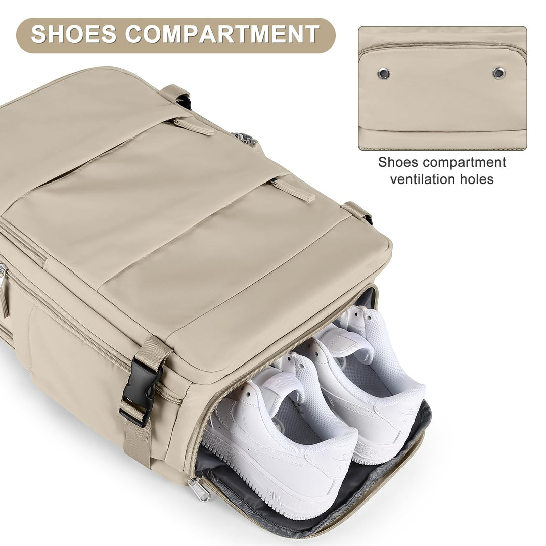 coofay Large Travel Backpack For Women Men Airline Approved Carry On Backpack Flight Approved Waterproof Sports Luggage Backpack Casual Daypack Hiking Backpack